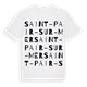 Saint-Pair-sur-Mer ordlek t-shirt