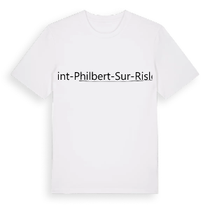 Saint-Philbert-sur-Risle hjärta t-shirt – ekologisk bomull t-shirt från Pinshirt