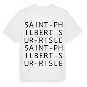 Saint-Philbert-sur-Risle ordlek t-shirt – ekologisk bomull t-shirt från Pinshirt