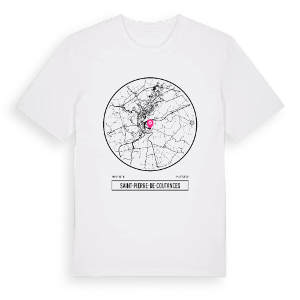 Saint-Pierre-de-Coutances t-shirt – ekologisk bomull t-shirt från Pinshirt