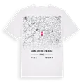 Saint-Pierre-en-Auge karta t-shirt