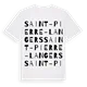 Saint-Pierre-Langers ordlek t-shirt