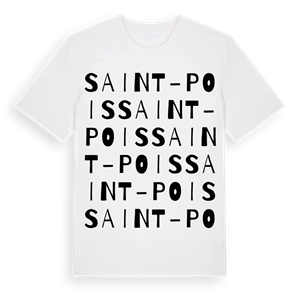 Saint-Pois ordlek t-shirt – ekologisk bomull t-shirt från Pinshirt