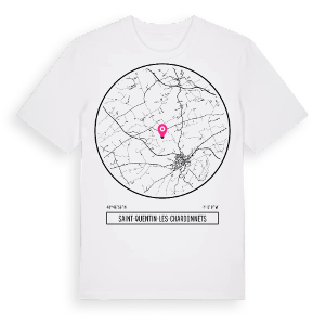 Saint-Quentin-les-Chardonnets t-shirt – ekologisk bomull t-shirt från Pinshirt