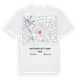Saint-Quentin-sur-le-Homme karta t-shirt