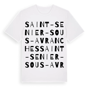 Saint-Senier-sous-Avranches ordlek t-shirt – ekologisk bomull t-shirt från Pinshirt