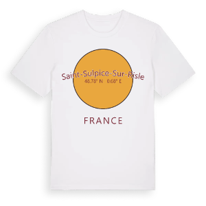Saint-Sulpice-sur-Risle cirkel t-shirt – ekologisk bomull t-shirt från Pinshirt