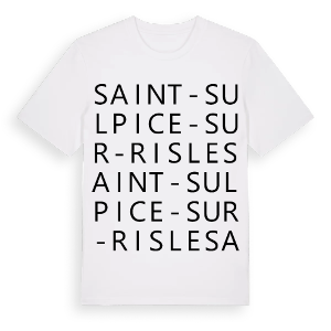 Saint-Sulpice-sur-Risle ordlek t-shirt – ekologisk bomull t-shirt från Pinshirt