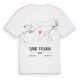 Saint-Sylvain karta t-shirt
