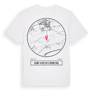 Saint-Vincent-Cramesnil t-shirt – ekologisk bomull t-shirt från Pinshirt