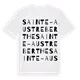 Sainte-Austreberthe ordlek t-shirt