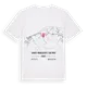 Sainte-Marguerite-sur-Mer karta t-shirt