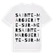 Sainte-Marguerite-sur-Mer ordlek t-shirt