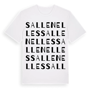 Sallenelles ordlek t-shirt – ekologisk bomull t-shirt från Pinshirt