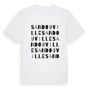 Sandouville ordlek t-shirt – ekologisk bomull t-shirt från Pinshirt