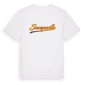 Sauqueville baseball t-shirt – ekologisk bomull t-shirt från Pinshirt