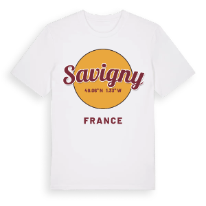Savigny cirkel t-shirt – ekologisk bomull t-shirt från Pinshirt