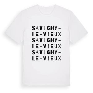 Savigny-le-Vieux ordlek t-shirt – ekologisk bomull t-shirt från Pinshirt