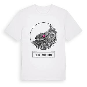 Seine-Maritime t-shirt – ekologisk bomull t-shirt från Pinshirt