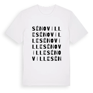 Sénoville ordlek t-shirt – ekologisk bomull t-shirt från Pinshirt