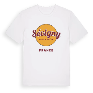 Sévigny cirkel t-shirt – ekologisk bomull t-shirt från Pinshirt