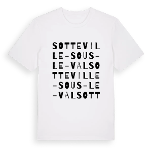 Sotteville-sous-le-Val ordlek t-shirt – ekologisk bomull t-shirt från Pinshirt