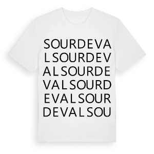 Sourdeval ordlek t-shirt – ekologisk bomull t-shirt från Pinshirt