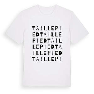 Taillepied ordlek t-shirt – ekologisk bomull t-shirt från Pinshirt
