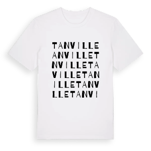 Tanville ordlek t-shirt – ekologisk bomull t-shirt från Pinshirt