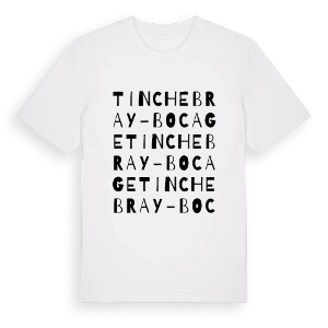 Tinchebray-Bocage ordlek t-shirt – ekologisk bomull t-shirt från Pinshirt