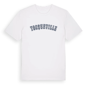 Tocqueville college t-shirt – ekologisk bomull t-shirt från Pinshirt