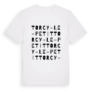 Torcy-le-Petit ordlek t-shirt – ekologisk bomull t-shirt från Pinshirt