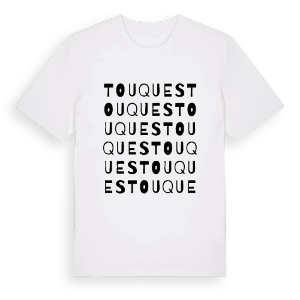 Touques ordlek t-shirt – ekologisk bomull t-shirt från Pinshirt