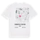 Tourneville-sur-Mer karta t-shirt