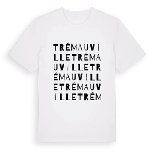 Trémauville ordlek t-shirt – ekologisk bomull t-shirt från Pinshirt
