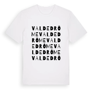 Val de Drôme ordlek t-shirt – ekologisk bomull t-shirt från Pinshirt