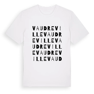 Vaudreville ordlek t-shirt – ekologisk bomull t-shirt från Pinshirt