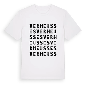 Verneusses ordlek t-shirt – ekologisk bomull t-shirt från Pinshirt