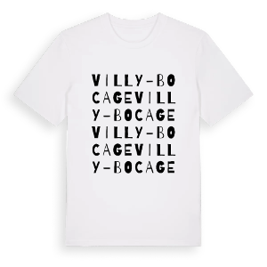 Villy-Bocage ordlek t-shirt – ekologisk bomull t-shirt från Pinshirt