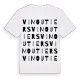 Vimoutiers ordlek t-shirt