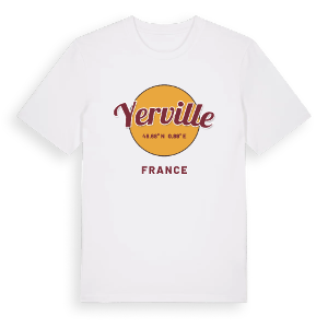 Yerville cirkel t-shirt – ekologisk bomull t-shirt från Pinshirt