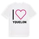 Jag älskar Yquelon t-shirt stort tryck
