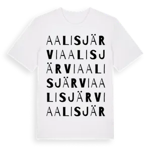 Aalisjärvi ordlek t-shirt – ekologisk bomull t-shirt från Pinshirt