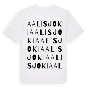 Aalisjoki ordlek t-shirt – ekologisk bomull t-shirt från Pinshirt