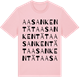 Pink Cotton t-shirt med Aasankentät ordlek t-shirt