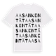 Aasankentät ordlek t-shirt