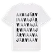 White t-shirt med Aavajärvi ordlek t-shirt
