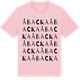 Pink Cotton t-shirt med Åbacka ordlek t-shirt