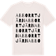 Vintage White t-shirt med Abborrtjärn ordlek t-shirt