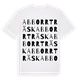 Abborrträsk ordlek t-shirt